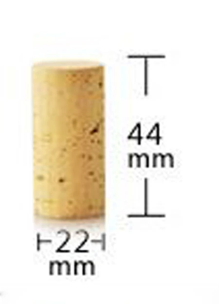 GUH 10 шт./лот неиспользованные Прямые Натуральные прочные круглая пробка пробки вина пробки Пробка Вина деревянные пробки бутылки пробки уплотнительные крышки - Цвет: 22mm x 44mm