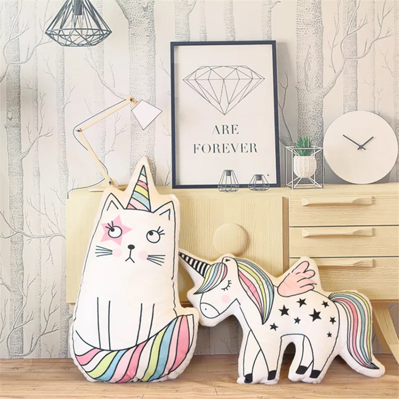 MIAOOWA Cartoon Animal Toy Cute Cat Lovely Seahorse Cool Unicorn Plush Pillow Soft Plush Toys New Style Doll Gift For Children MIAOOWA Cartoon Animal Toy Cute Cat Lovely Seahorse Cool Unicorn Plush Pillow Soft Plush Toys New Style Doll Gift For Children