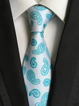 

8cm designer paisley tie men jacquard woven necktie to match uniform