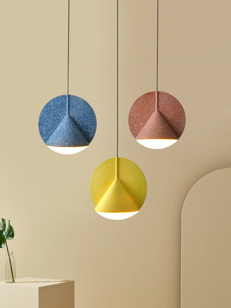 

Modern creative adjustment single head E14 pendant lamp Nordic DIY combination metal pulley design bedroom decoration LED light
