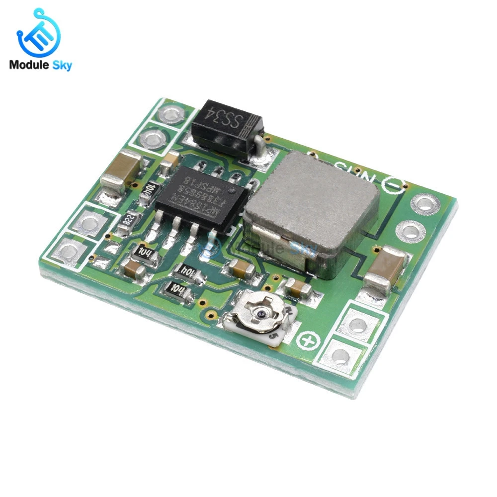 

10PCS Ultra-Small Size DC-DC Step Down Power Supply Module 3A Adjustable Buck Converter for Arduino Replace LM2596