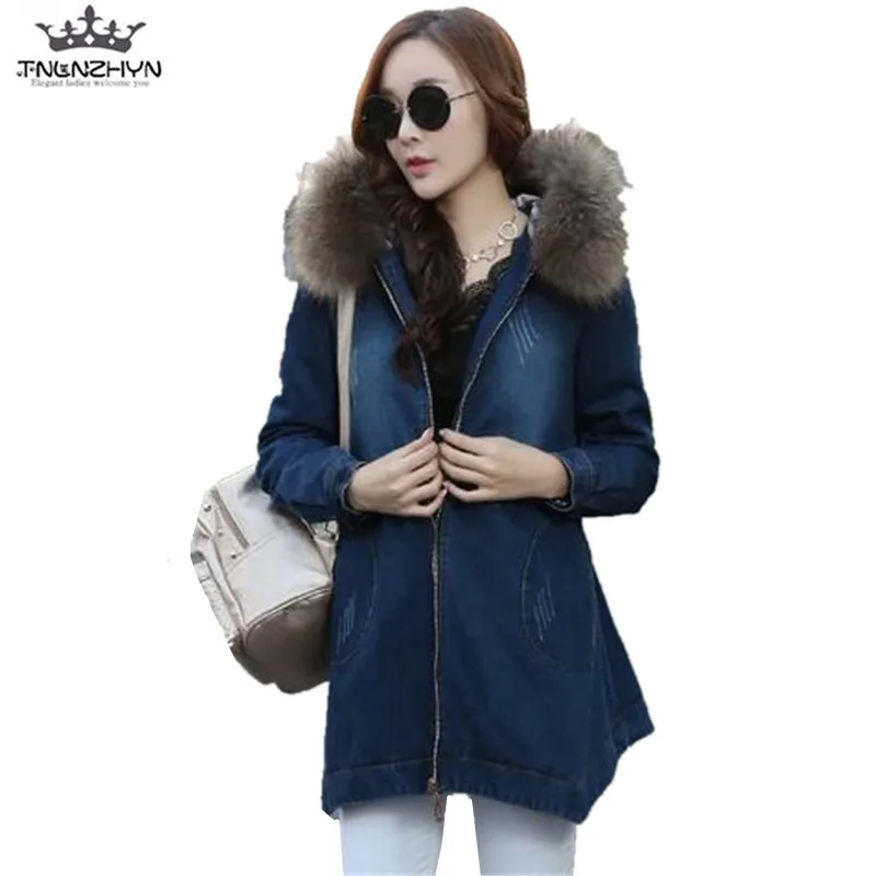 Новинка 2019 зимнее женское джинсовое пальто из овечьей шерсти очень теплая