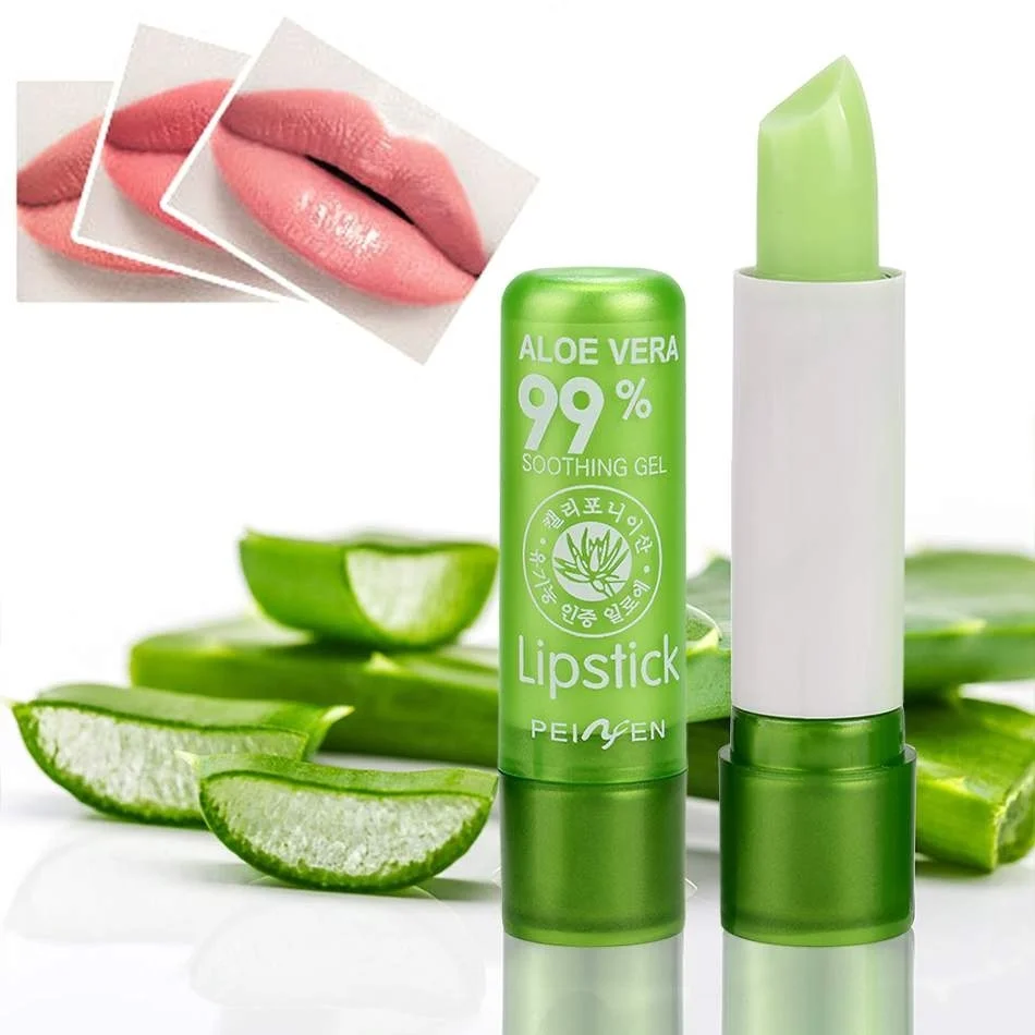 

New Cheap Makeup Baby Lips Moistourizing Aloe Vera Lip Balm Long Lasting Temperature Change Color Lipstick Lipbalm Make Up