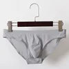 Sexy Underwear Men Seamless Briefs Shorts Man Ice Silk Low Waist Panties Solid Semi-transparent U Convex Pouch Underpants M-3XL ► Photo 2/6