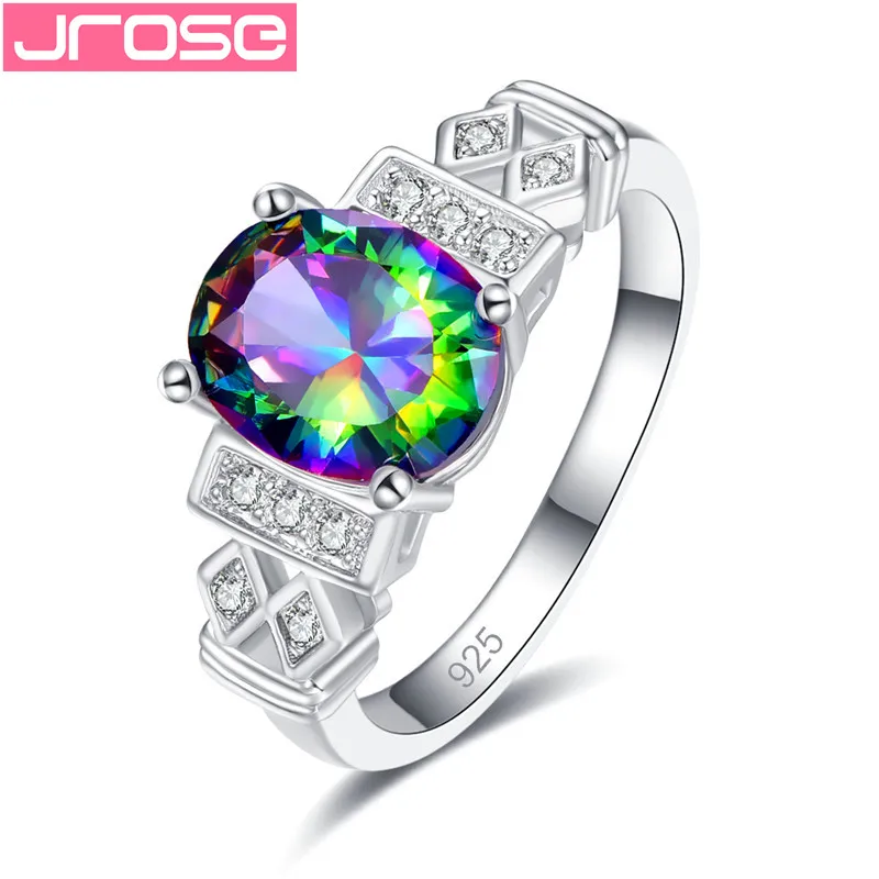 

JROSE New Design Forever Love Wedding Rings Women Silver Color Cooper with Zircon Stones Infinity Endless Charm Finger Jewelry