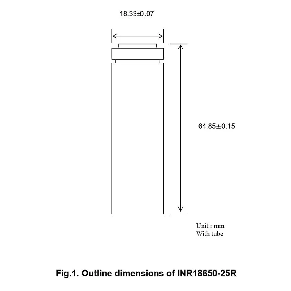 Литий-ионный аккумулятор 2500 мАч 1 шт. 18650 INR18650-25R, аккумулятор высокой мощности, аккумулятор для электроинструмента, аккумулятор питания, скорость разрядки более 10С