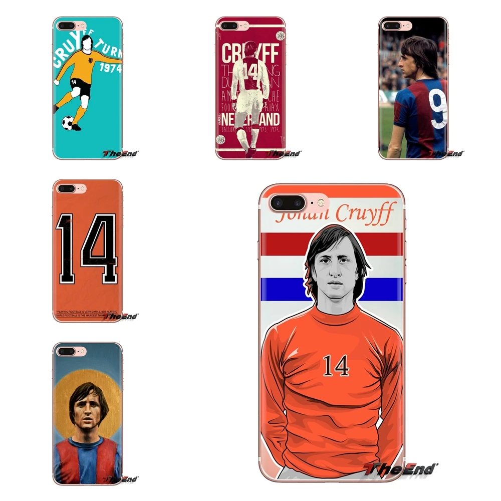 

Dutch footballer Johan Cruyff Transparent Soft Cases Covers For Xiaomi Redmi 4A S2 Note 3 3S 4 4X 5 Plus 6 7 6A Pro Pocophone F1