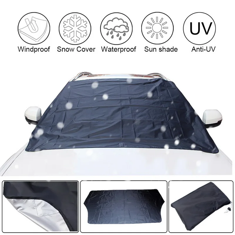 

210*120cm Car Magnet Windshield Windscreen Cover Automobile Snow Ice Frost Wind Dust Protector Visor Sun Shade Fornt Rear Covers