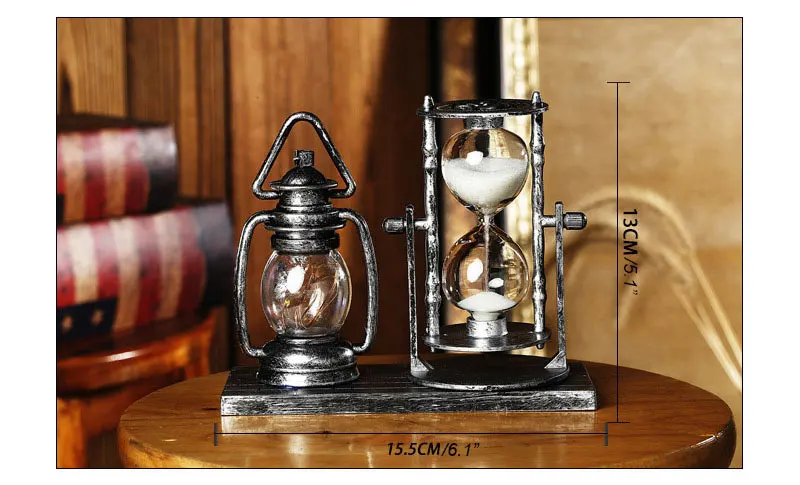 Antique Lantern Sand Glass Model Home Decor Sadoun.com