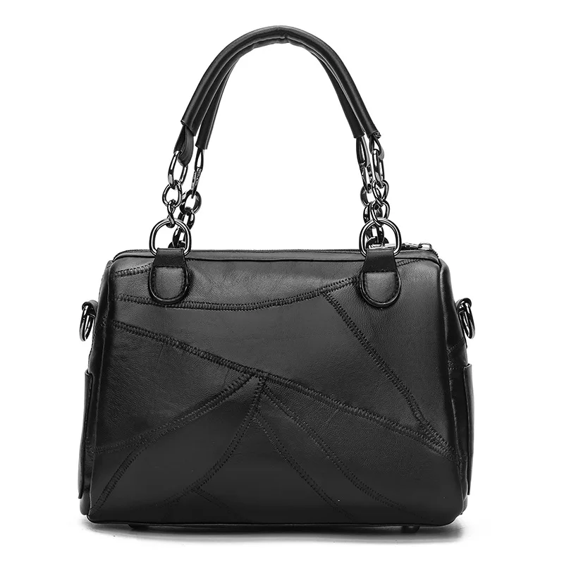 LYKANEFU Для женщин сумки на ремне лоскутное кожаные сумки сумка с заклепками Для женщин кожа Сумки дизайнер Bolso Mujer
