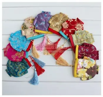 

Wholesale10pcs Chinese Handmade Vintage Clothe Style Silk Coin Purses Pouch