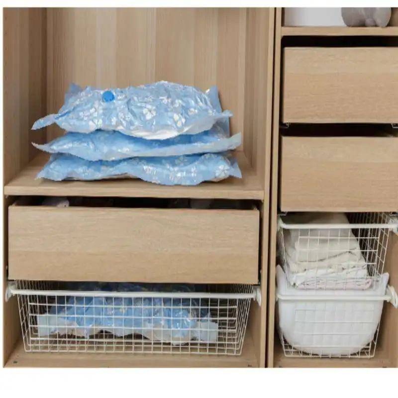 دائم أدوات زهرة مطبوعة طوي اضافية كبيرة مضغوط المنظم حقيبة فارغة خزانة ملابس حقيبة مساحة للتخزين