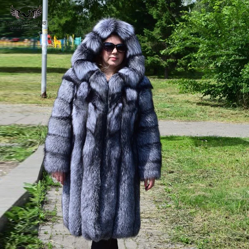 Новая модная одежда для женщин Tatyana Furclub 2020 длинные пальто из натурального Меха