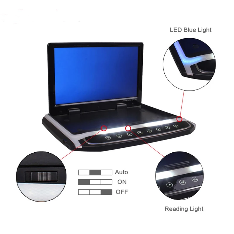 17,3 дюймовые потолочные мониторы 1080P TFT lcd откидная сенсорная кнопка автомобильный монитор MP5 дисплей Поддержка USB/FM/HDMI порт/sd-карта DVD