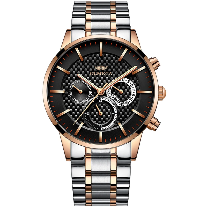

Men's Fashion Sport Watches Men Quartz Analog Date Clock Man Steel Business Outdoor Waterproof Watch Relogio Masculino