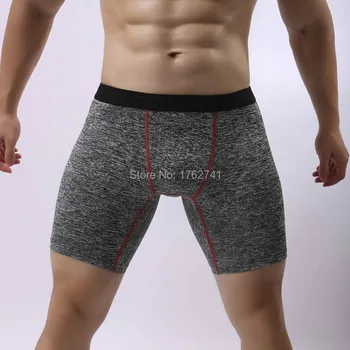 

Men's Add Long Underwea Ranti-Friction Boxer Shorts Body Sculpting Sport Pants