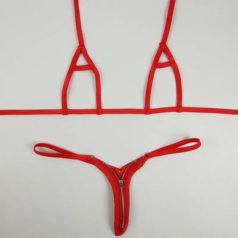 Женское Эротическое микро бикини с открытой промежностью|erotic micro bikini|lingerie setzipper