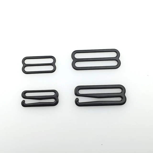 Free shipping 50 sets/lot 20mm/30mm nylon coated metal bra hooks & slider  bra DIY Accessories