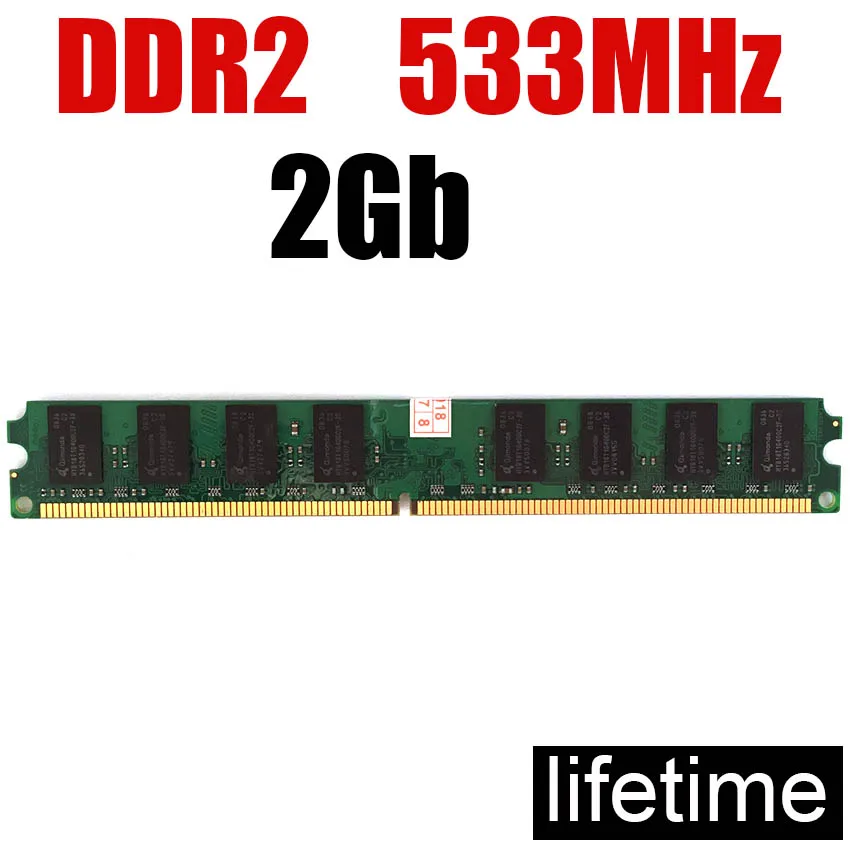 

Memory 533MHz DDR2 2Gb ddr2 533 PC2-4200 / For Desktop PC memoria RAM PC2 5300 ( For intel & for amd ) 800 ddr2 1Gb 4G 2G 667
