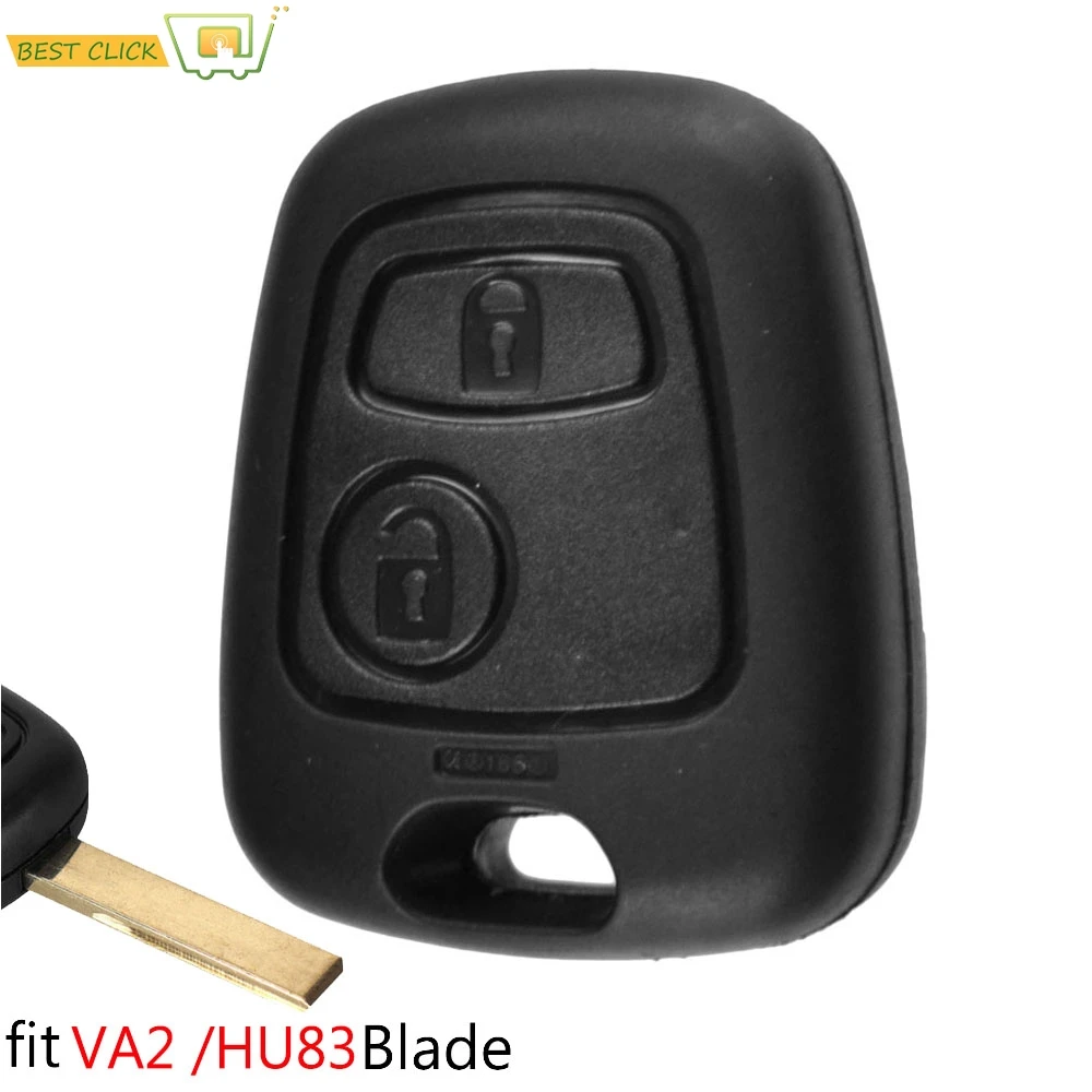 For PEUGEOT 307 107 207 407 FOR Citroen C1 C2 C3 C4 C5 XSARA Picasso Car Key Replacement Remote Key Fob Case Cover Shell