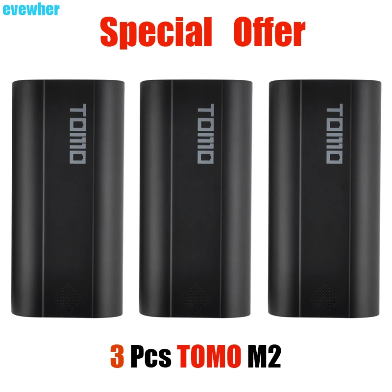 

Big Promotion 3 PCS TOMO M2 Powerbank Case Box 18650 Battery Charger With LCD Indicator Power Bank Case ( No Battery )