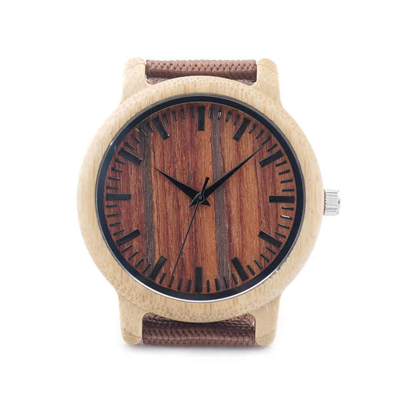 2017 BOBO BIRD Mens Watches Bamboo Watch Luxury Luxury Brand Wristwatches relogio masculino 2035 Quartz Watch for Men C-D10
