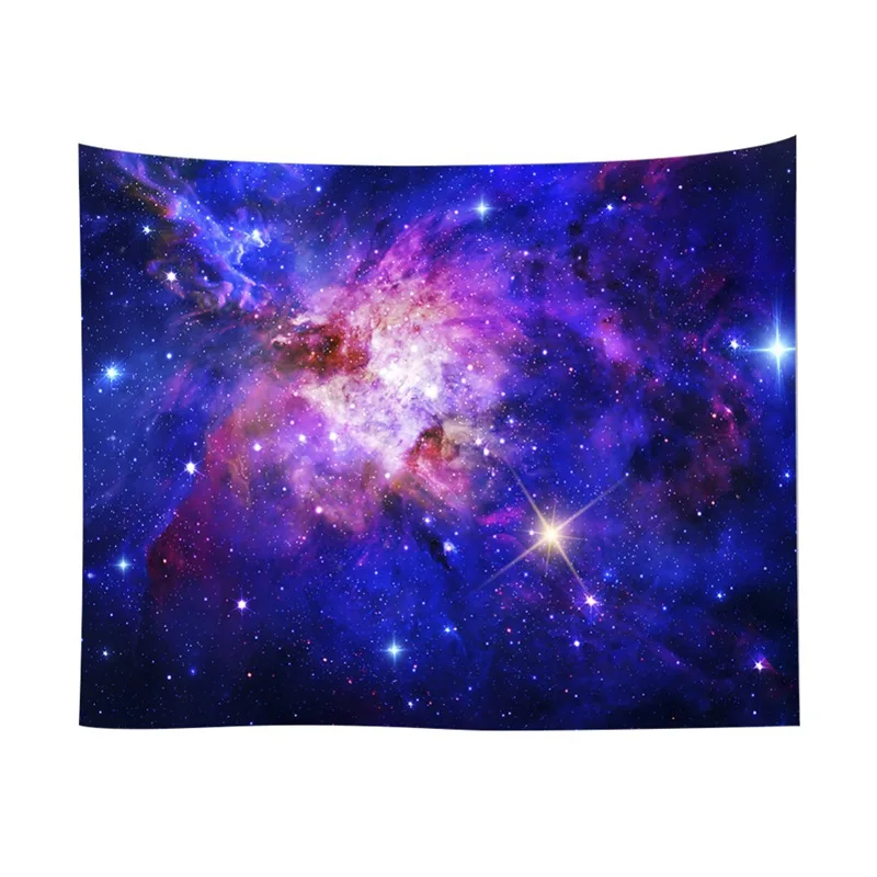 Galaxy Starry Tapestry Universe Printed Wall Hanging Tapestry Polyester Fabric Wall Decor Beach Towel Bedspread Picnic Blanket