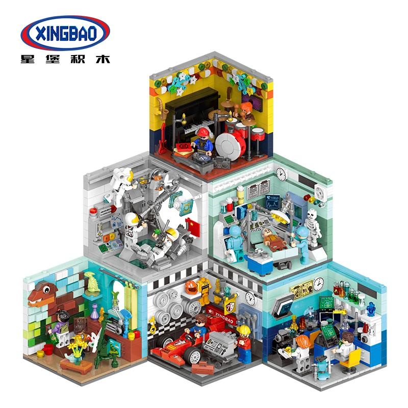 

XINGBAO Future Dreams House Model Kit Building Blocks Educational Kids Toys Compatible LepinING City Driver Scientis DIY Bricks