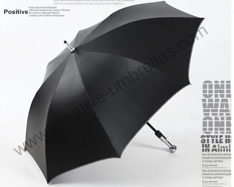 Небьющаяся Самозащита Гольф-автомобиль Зонты Двойной углеродного стекловолокна 210T Тайвань Formosa анти-УФ черное покрытие открытый зонтик