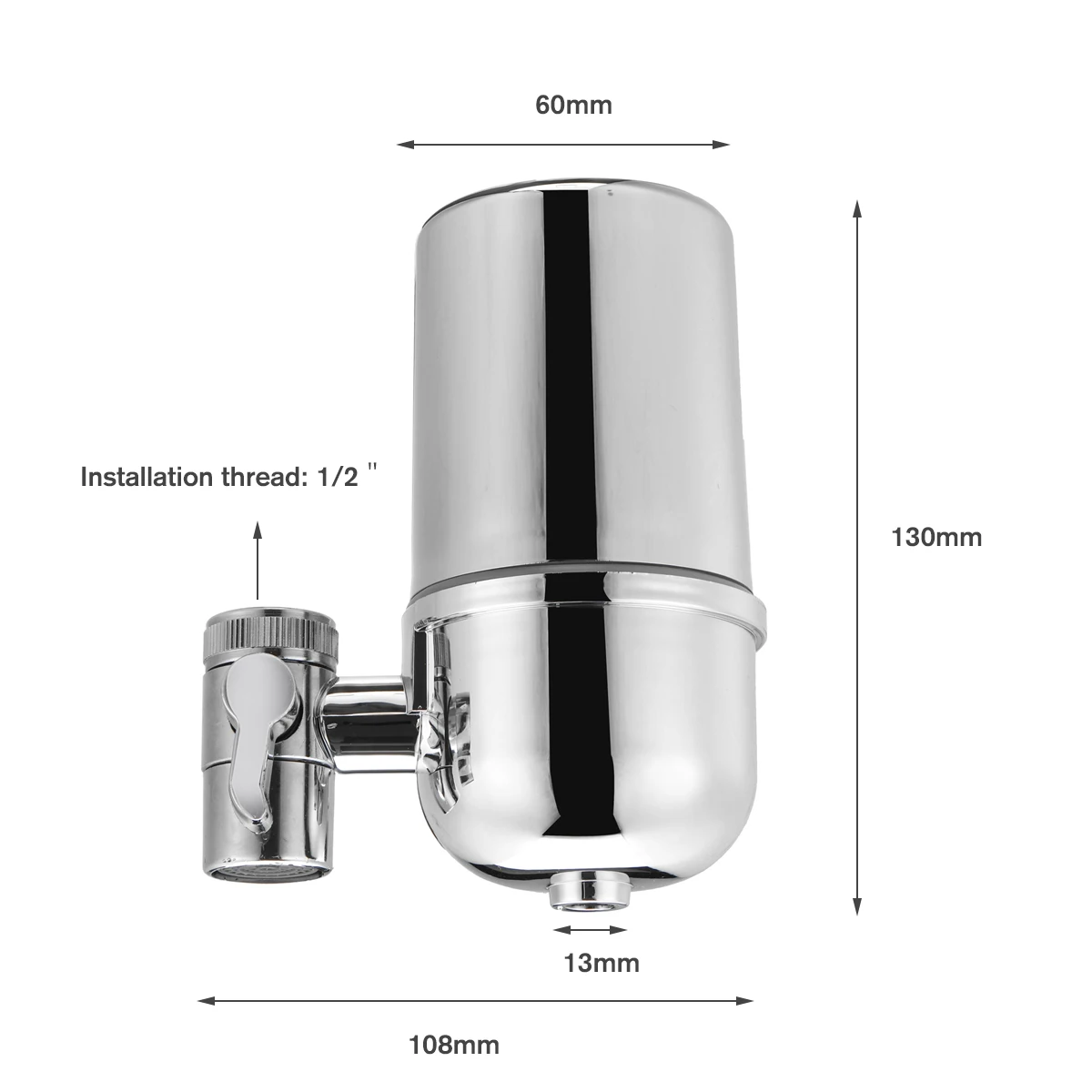 Tap Water Purifier Kitchen Faucet Washable Ceramic Percolator Mini Water Filter Rust Bacteria Removal Replacement Filter