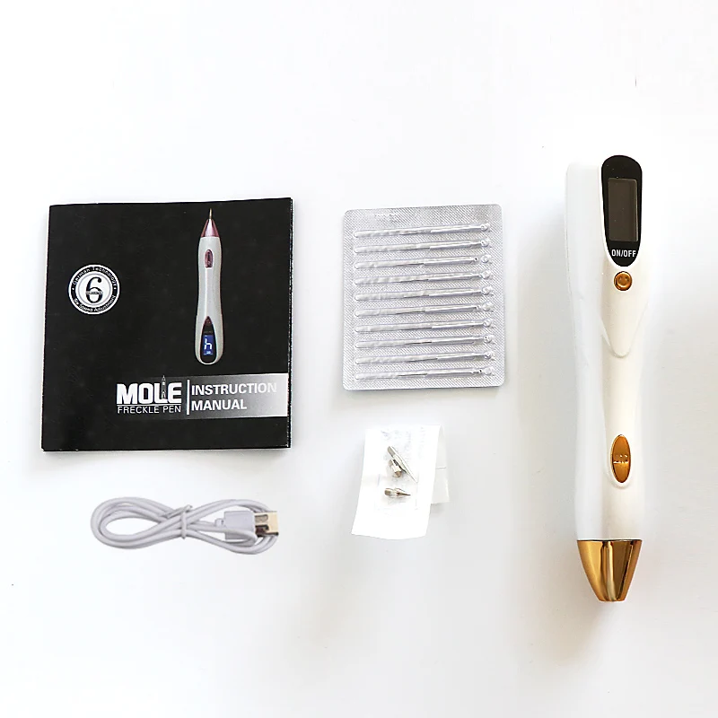 9 Level 2000mA LCD Plasma Pen with LED lighting tattoo Mole Removal For Face Body Freckle Wart Dark Spot remover Laser Point Pen (1)