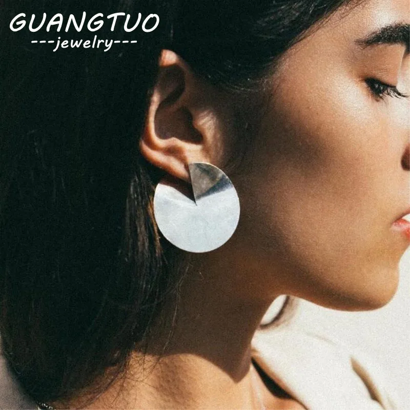 

New Exaggerated Round Geometric Earring 2019 Statement Earrings for Women Metal Alloy Earrings Fashion Jewelry Gift