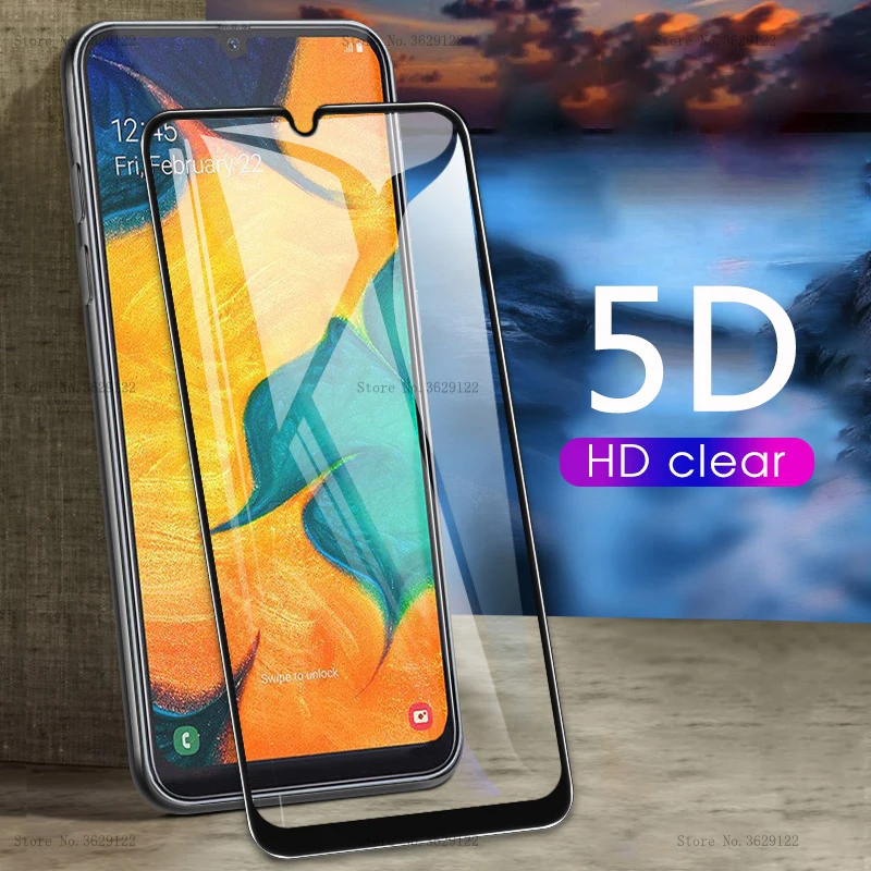 

5D Full Curved Tempered Glass For Samsung Galaxy M10 M20 M30 Screen Protector For Samsung A10 A20 A30 A50 A60 A70 A80 A90 Film
