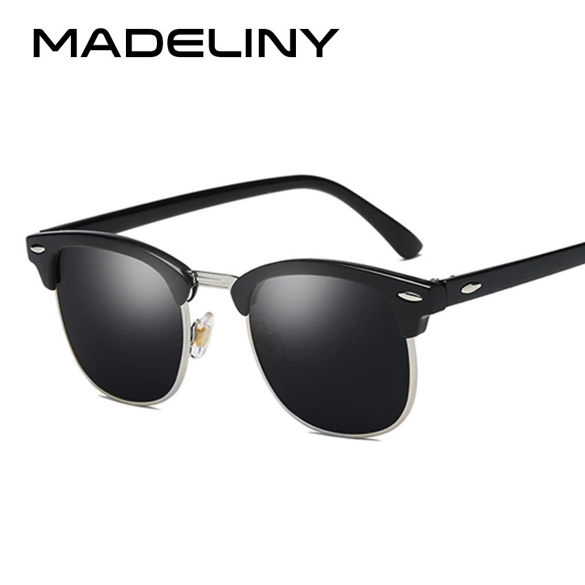 

MADELINY New Square Polaroid Men Sunglasses Women Brand Designer Fashion gafas de sol sun glasses oculos de sol feminino MA016