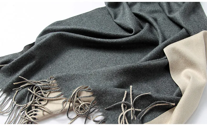 1 (8)Winter Scarf Women Men Luxury 2018 Double sided splice Tartan Cashmere Winter Warm Square Plaid Wool Shawl In Women Scarves