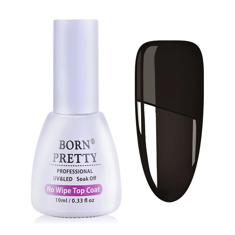

BORN PRETTY Tempered Enhance Base Coat Matte No Wipe Top Coat Soak Off Long Lasting Coat Gel Polish UV Gel Nail Polish Lacquer