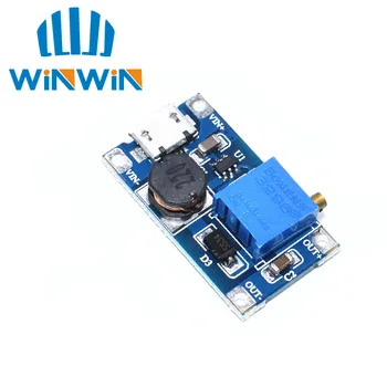 

A52 20pcs/LOT MT3608 DC-DC Adjustable Boost Module 2A Boost Plate Step Up Module with MICRO USB 2V-24V to 5V 9V 12V 28V