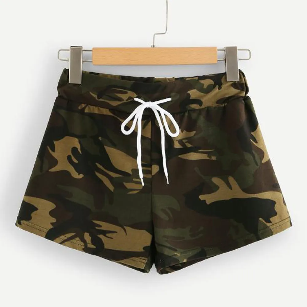 Women Summer Short Pants Fashion Casual Beach Hot Pants Camouflage Sport Yoga Shorts Trousers Wholesale And Freeship F#J11 (3)