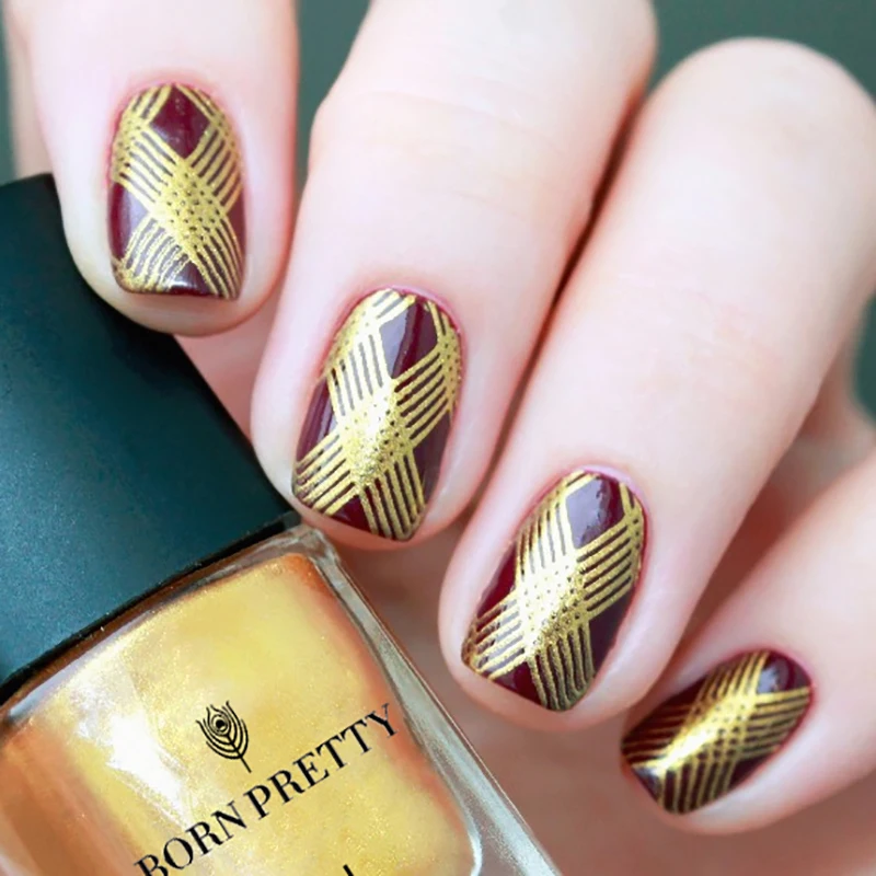 6 Бутылки мл Born pretty Штамповка Лак Для Ногтей Печатной формы 1 #27291|nail art polish sets|stamping