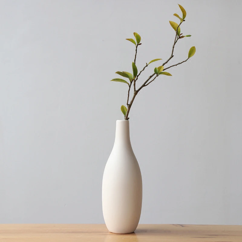 Simple Small White Ceramic Flower Vase Porcelain Vase for Hydroponics Plants Dried Flower Home Table Decoration Gift Idea White Simple Small White Ceramic Flower Vase Porcelain Vase for Hydroponics Plants Dried Flower Home Table Decoration Gift Idea White