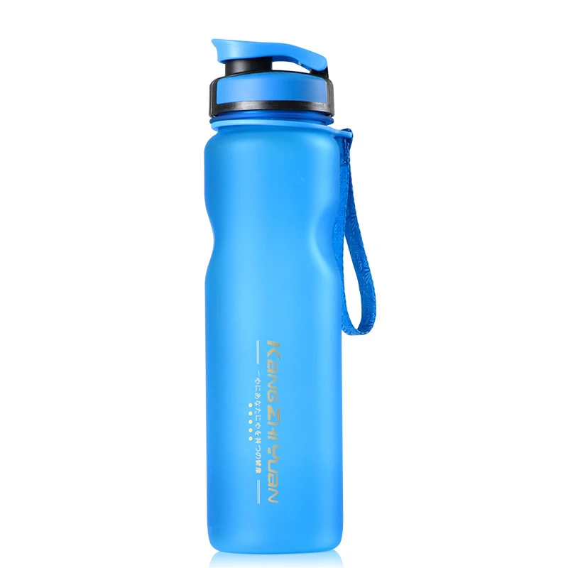 1000 мл Спортивная бутылка для воды не содержит БФА; напитки Бутылка большой Пластик спортивные бутылки для отдыха на открытом воздухе Пеший туризм кемпинг бутылка питьевой воды - Цвет: Blue