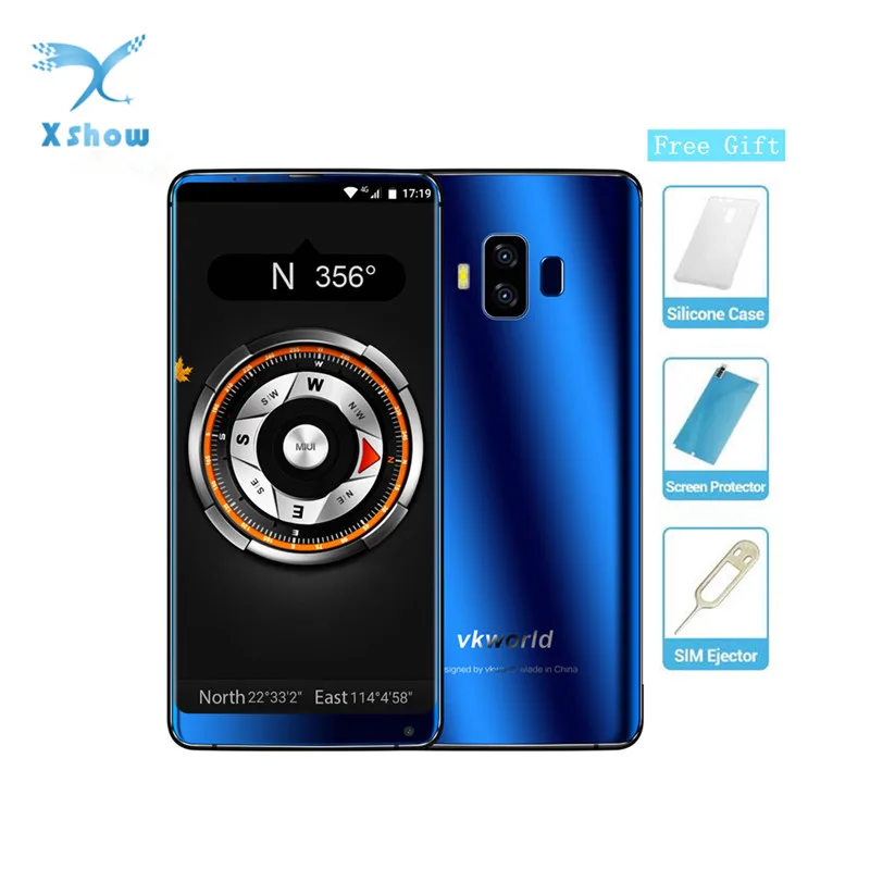 

Original 4G VKworld S8 16MP+13MP Mobile Phones Fingerprint 5500mAh 5.99 inch Full Screen Android MTK6750T 4GB+64GB Smartphone