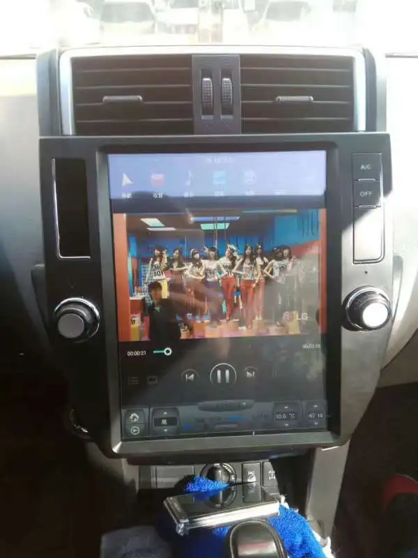 12,1 ''tesla стиль Android 8,1 автомобильный dvd-плеер gps навигация для Toyota Land Cruiser Prado 2010-2013 PX6 6 ядер 4G ram радио