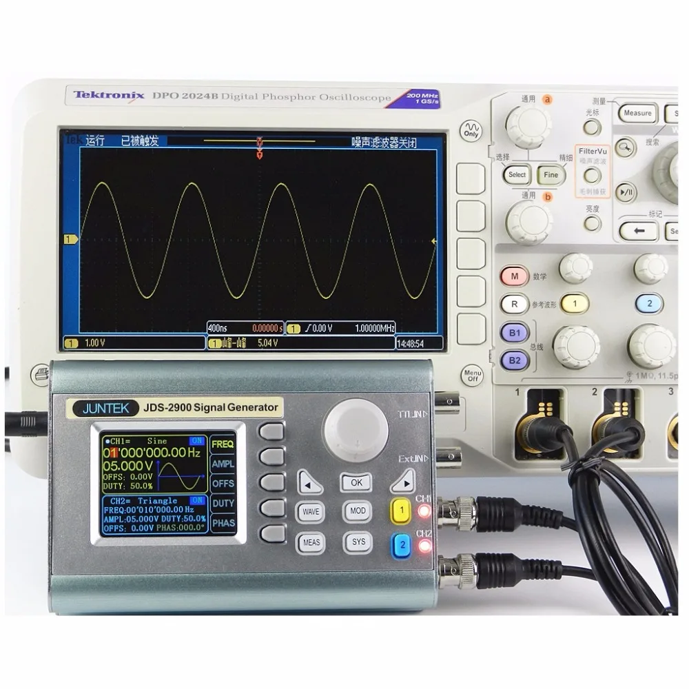 JDS2900-15MHZ полный числовой контроль двухканальный DDS функция генератор сигналов произвольной формы импульсный источник