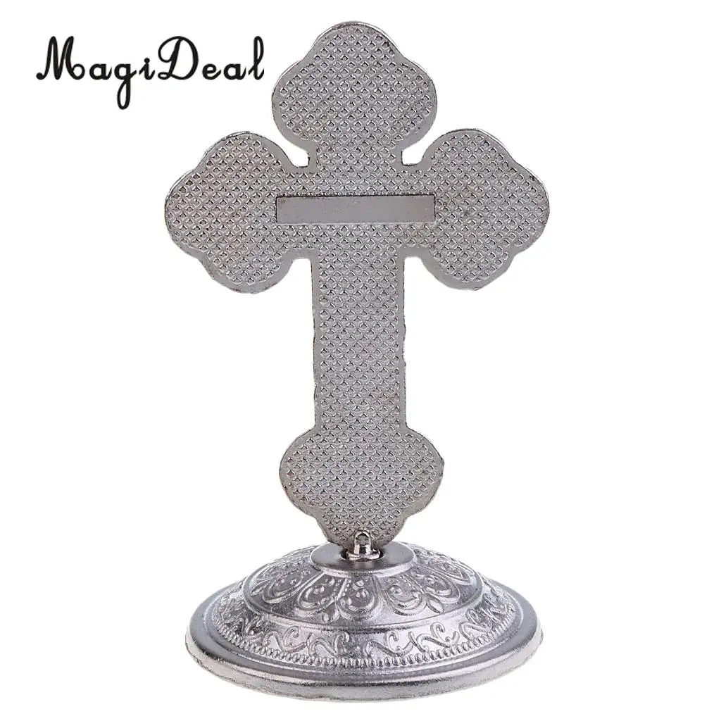 Crucifix Jesus Christ Cross Statue Figurine for Car Home Chapel Decoration