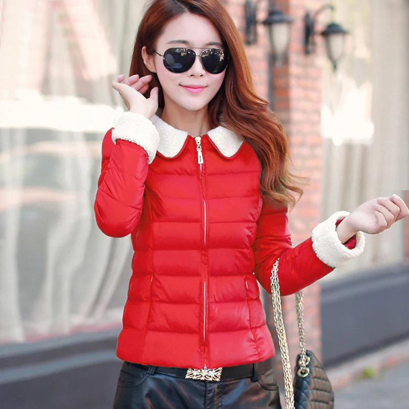 

Womens coats winter 2018 new style cotton padded coat cotton women short fashion slim student cotton coat