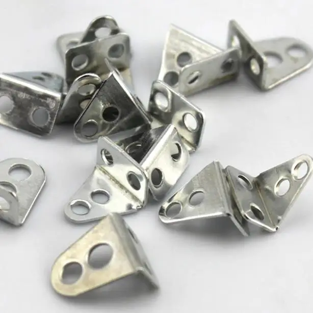 

50pcs/lot Miniature L-Type Angle Iron Iron Sheet Building Model Plate Fixed Metal Sheet Axle Frame
