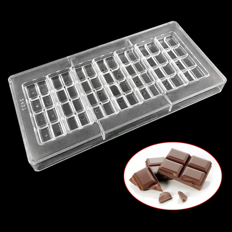 

Chocolate Bar Mold Hard Polycarbonate Mould Candy Pastry Maker Baking Tools DC112