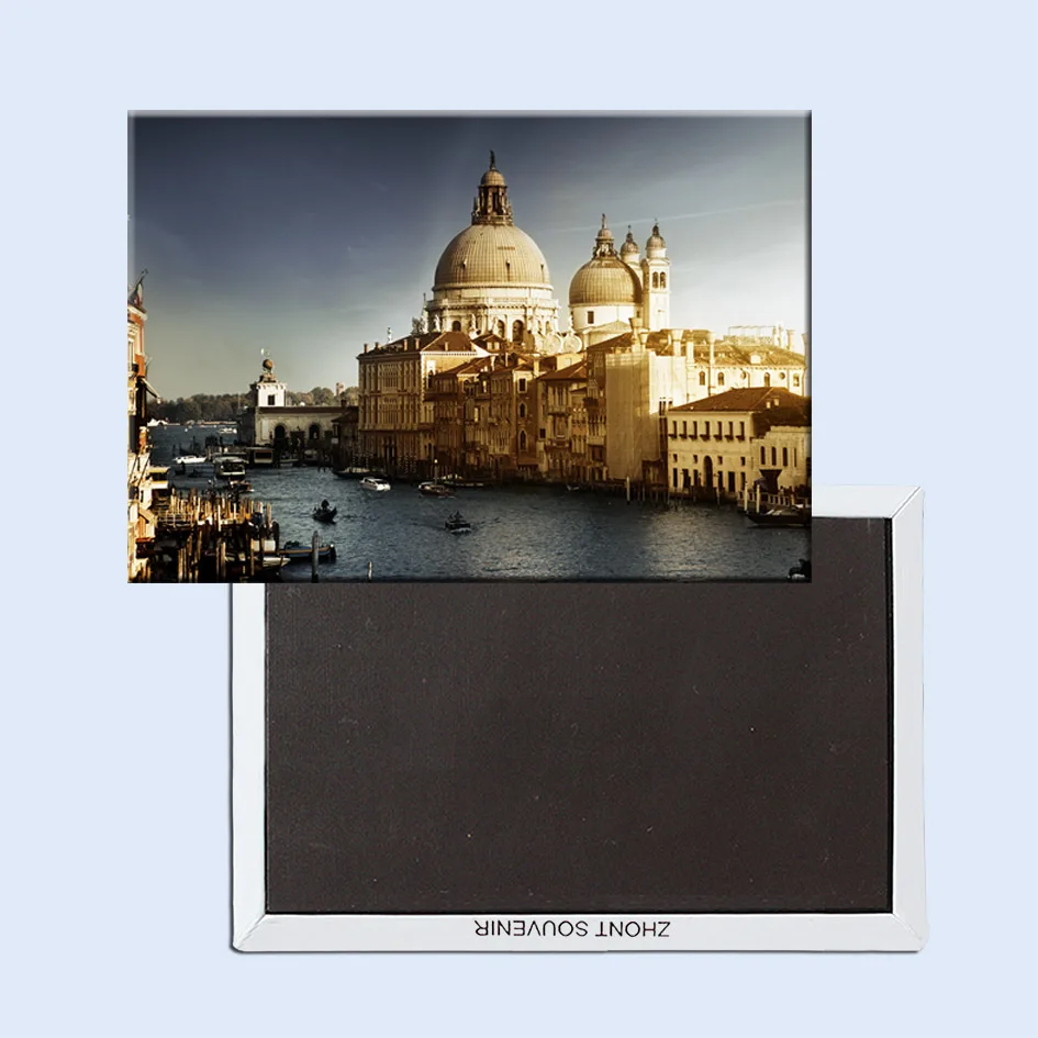 Сувенирные магниты, Италия, Венеция, вид на город, сувенир, фото, магнит на холодильник, 5604, подарок для путешествий, туристические аттракционы, сувенир