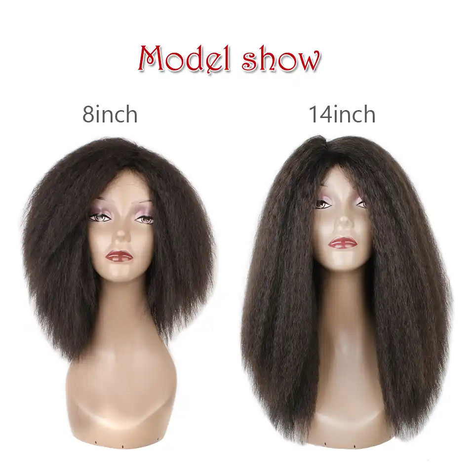 Xtrend Kinky Straight Hair Bundles For African Black Women 8inch
